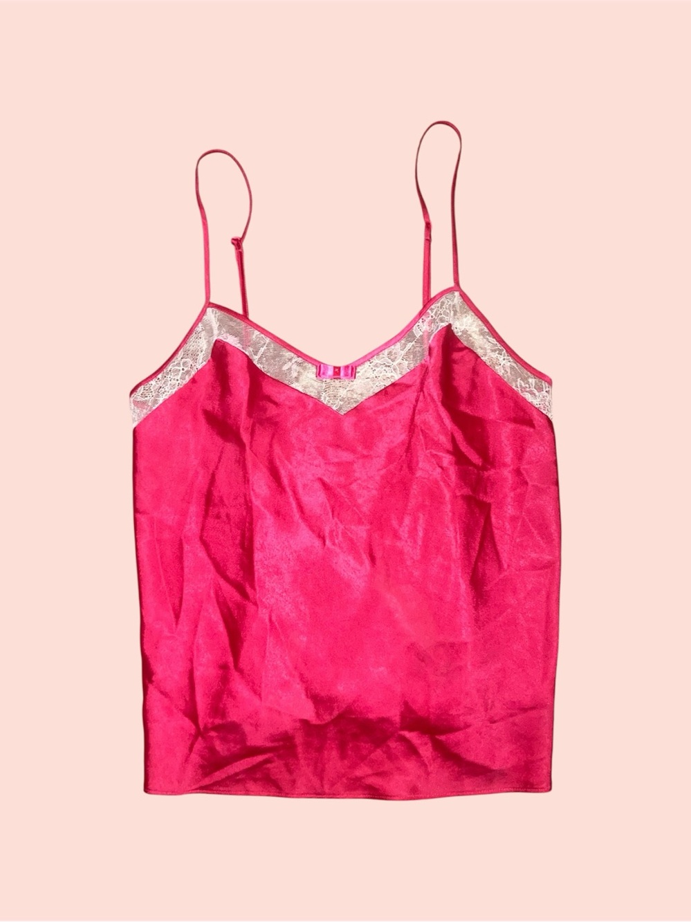 Hot Pink Lace Tank Top